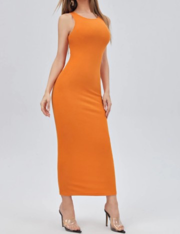 Rochie maxi Shein, portocaliu