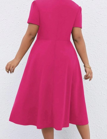 Rochie midi Shein Curve+, roz
