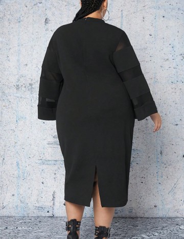 Rochie midi Shein Curve+, negru