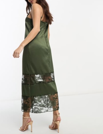 Rochie maxi River Island, kaki
