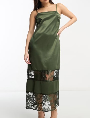 Rochie maxi River Island, kaki