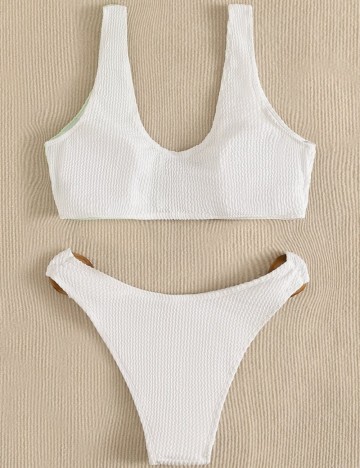 Costum de baie Shein, mix culori