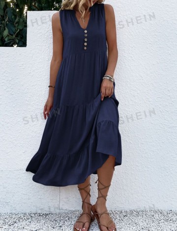 Rochie midi Shein, albastru