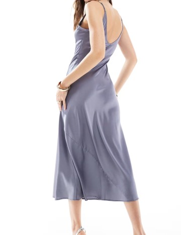 Rochie midi ASOS, gri
