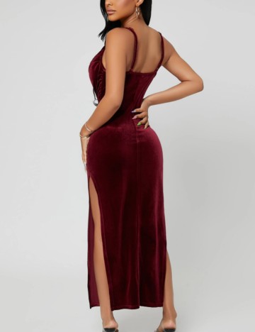 Rochie maxi Shein, vișiniu