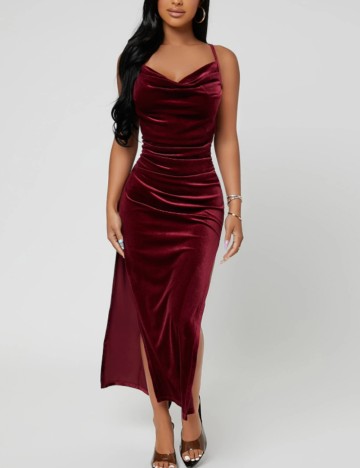 Rochie maxi Shein, vișiniu