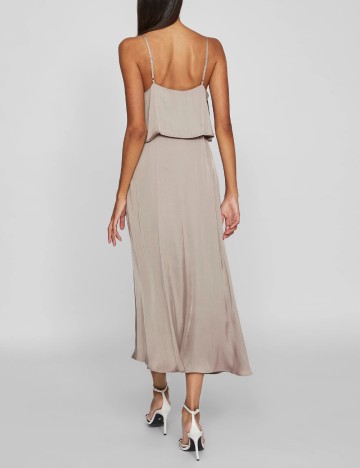 Rochie midi Vila, bej