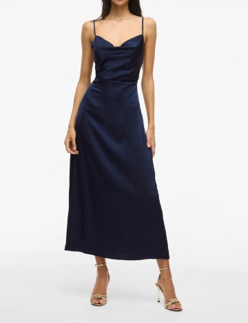Rochie maxi Vila, albastru