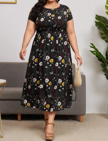 Rochie midi Emery Rose by Shein, mix culori