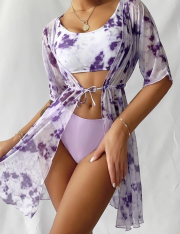 Cardigan de plajă Shein, mix culori