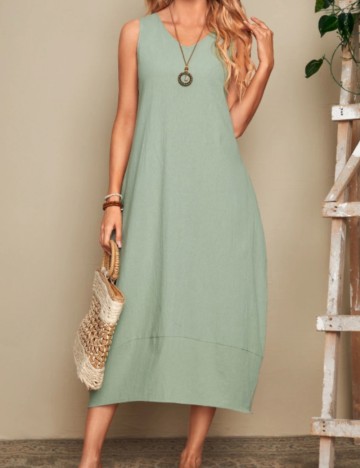 Rochie midi Shein, verde