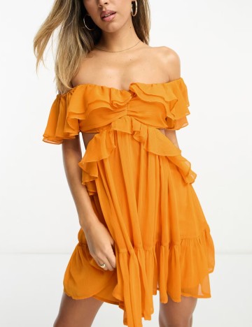 Rochie mini ASOS, portocaliu