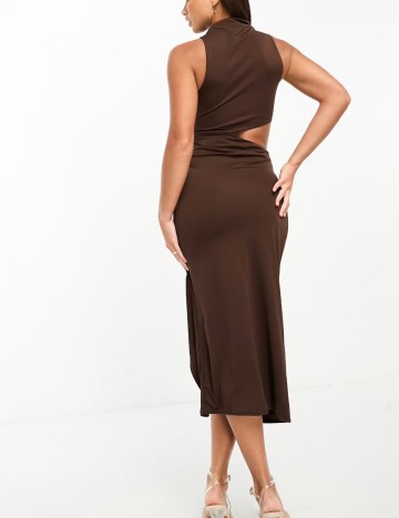 Rochie midi ASOS, maro