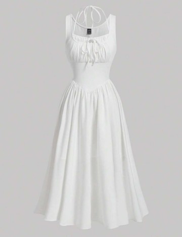 Rochie maxi Shein, crem