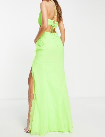 Rochie maxi ASOS, verde