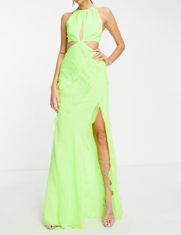 Rochie maxi ASOS, verde