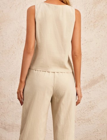 Top Emery Rose by Shein, bej