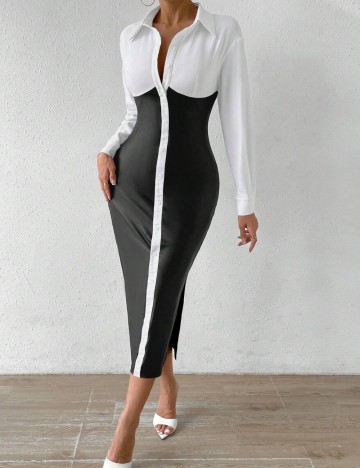 Rochie midi Shein, mix culori
