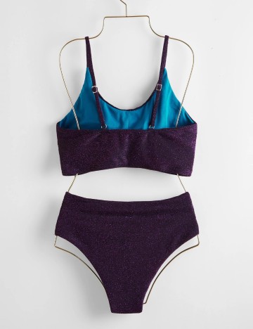 Costum de baie Romwe by Shein, mix culori