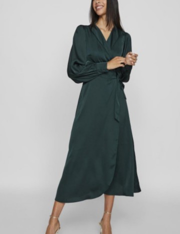 Rochie midi Vila, verde