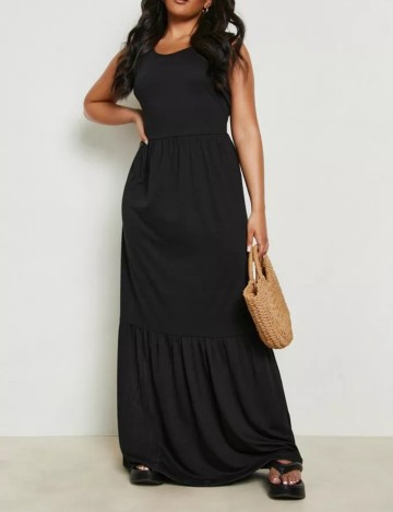 Rochie maxi Boohoo, negru