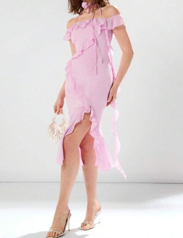 Rochie midi Shein, roz