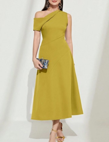 Rochie midi Shein, galben