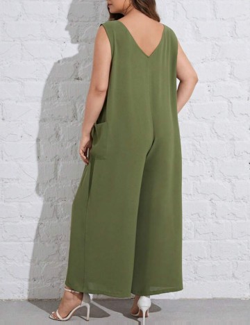 Salopetă Shein Curve+, verde