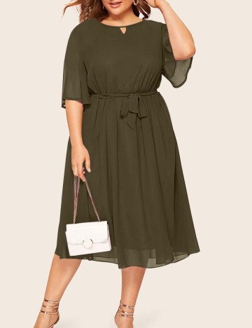 Rochie mini Shein Curve+, verde