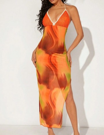 Rochie maxi Shein, mix culori