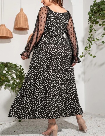 Rochie maxi Shein Curve+, mix culori