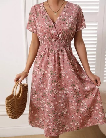 Rochie midi Shein, mix culori