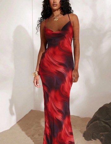 Rochie maxi Shein, mix culori