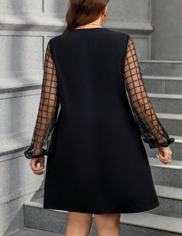 Rochie mini Shein Curve+, negru