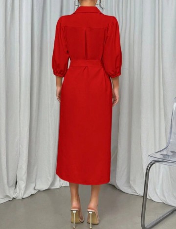 Rochie midi Shein, roșu
