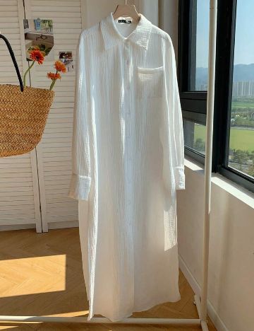 Rochie maxi Shein, alb