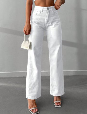 Jeans Shein, alb