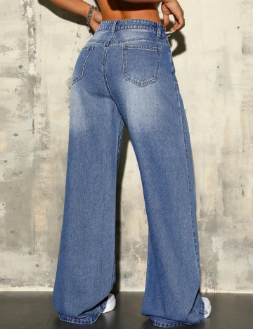 Jeans Shein, albastru