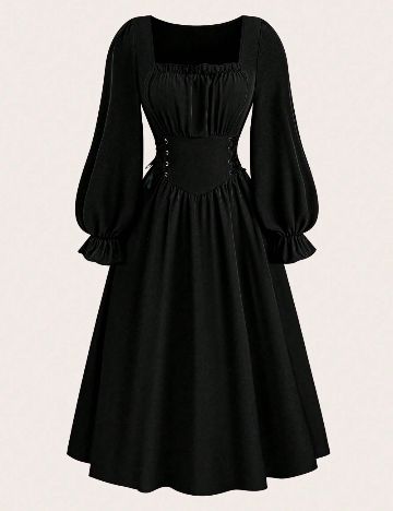Rochie midi Shein Curve+, negru
