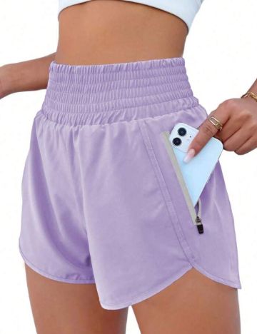 Pantaloni sport Shein, mov