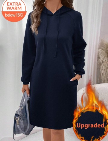 Rochie tip hanorac Shein, albastru