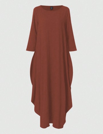 Rochie maxi Shein, cărămiziu