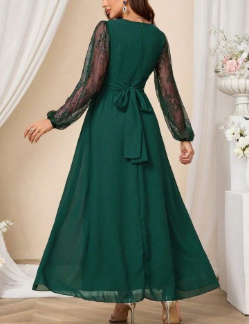 Rochie de ocazie Shein, verde