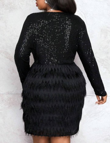 Rochie mini Shein Curve+, negru
