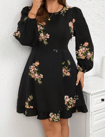 Rochie mini Shein Curve+, negru