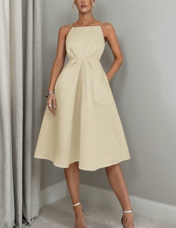 Rochie midi Shein, crem