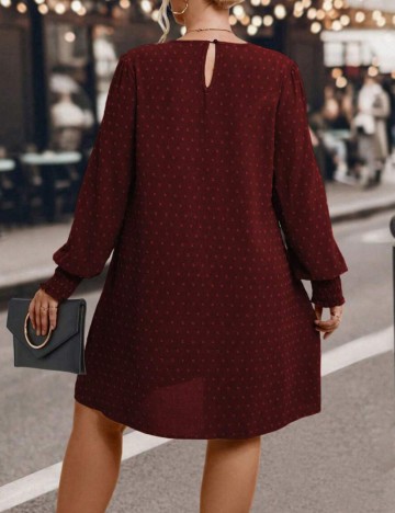 Rochie mini Shein Curve+, vișiniu