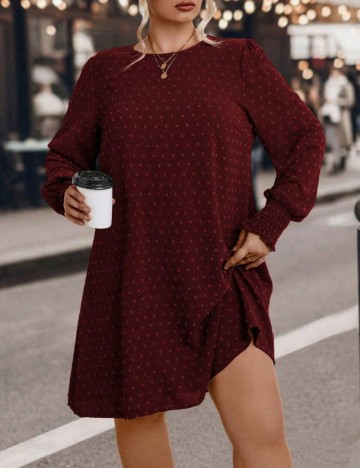 Rochie mini Shein Curve+, vișiniu