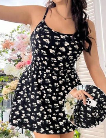 Rochie mini Shein Curve+, mix culori