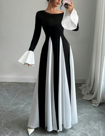 Rochie maxi Shein, mix culori